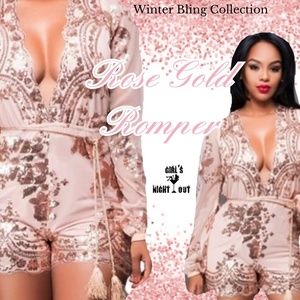 💎 💎NEW YEARS SALE 💎 💎ROSE GOLD ROMPER💎💎